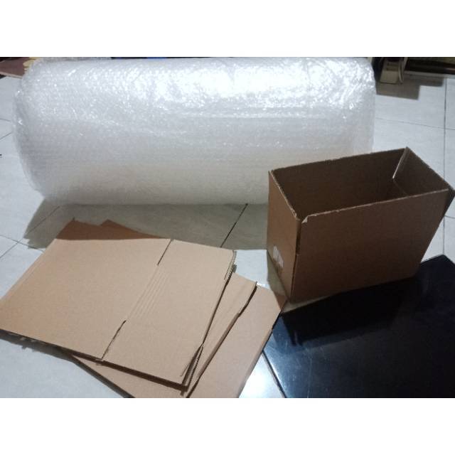 

Dus+wrap untuk tambahan packing
