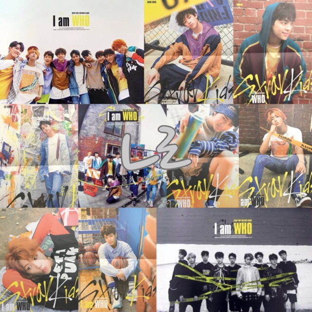 STRAY KIDS (I am WHO) Poster & Lyric Poster (Bang Chan Woojin Lee Know Hyunjin Han Felix Seungmin)
