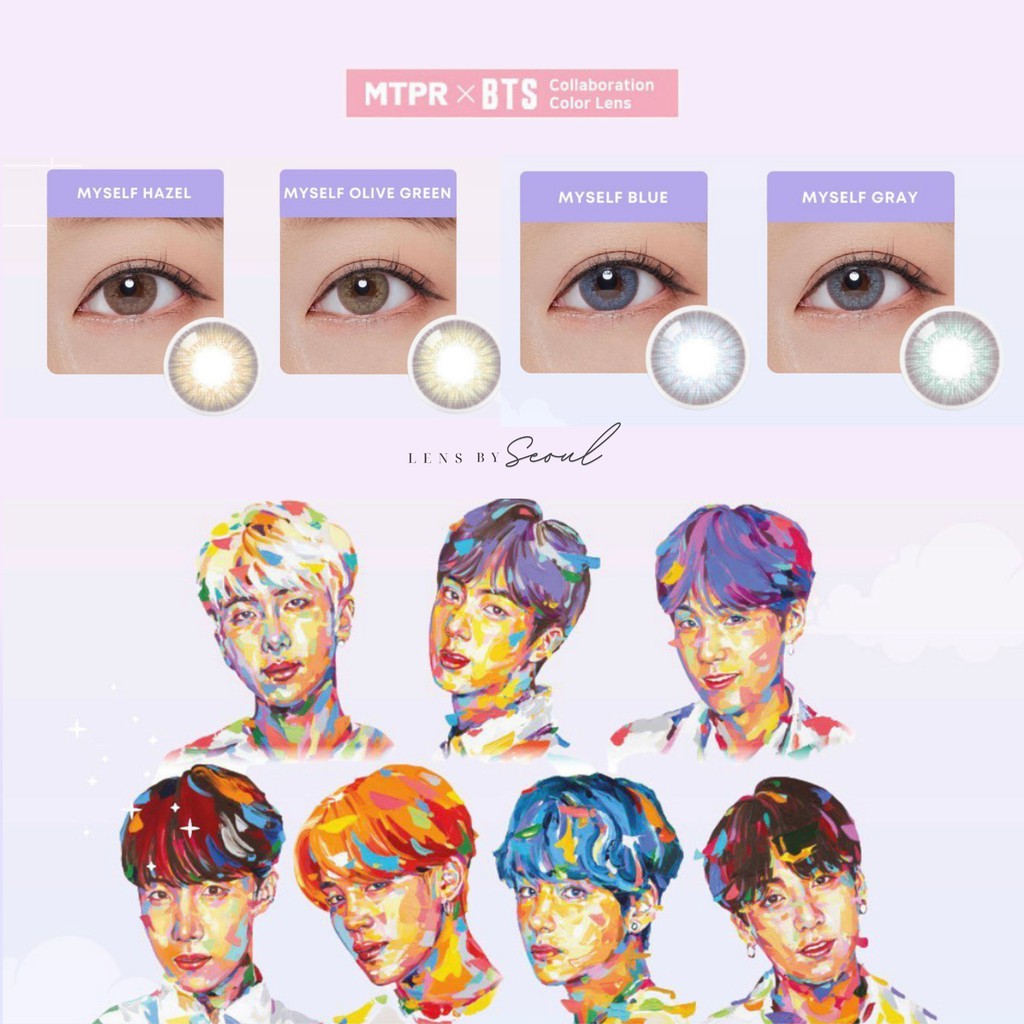 LENSBYSEOUL BTS x MTPR (IDOL Series) Official Korean Contact Soft Lens