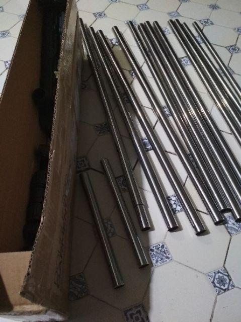 Stand Hanger Double Sisi Rak Serbaguna Dgn 4 Roda Megahome