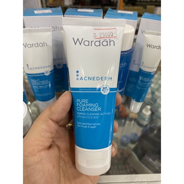 Wardah acne acnederm pure foaming cleanser face wash