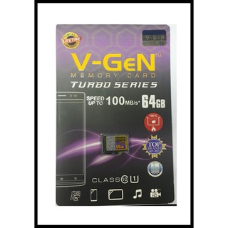 Microsd V-Gen Turbo 64Gb Class 10 Memory Card Micro Sd