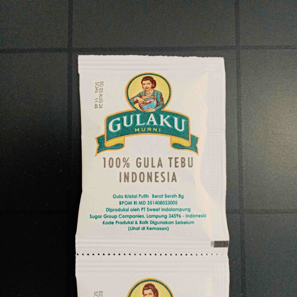 Gulaku Murni Sachet 8gr Gula Tebu Indonesia Kristal Putih Premium 100% Pemanis Sweetener 8 gr