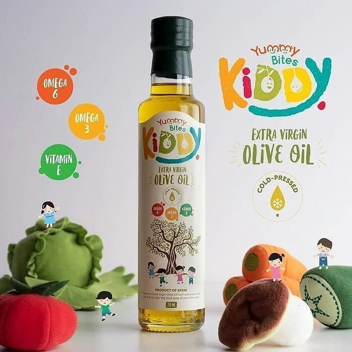 YUMMY BITES EXTRA VIRGIN OLIVE OIL 250ML / YUMMY OLIVE OIL / OLIVE OIL BAYI / LEMAK TAMBAHAN MPASI