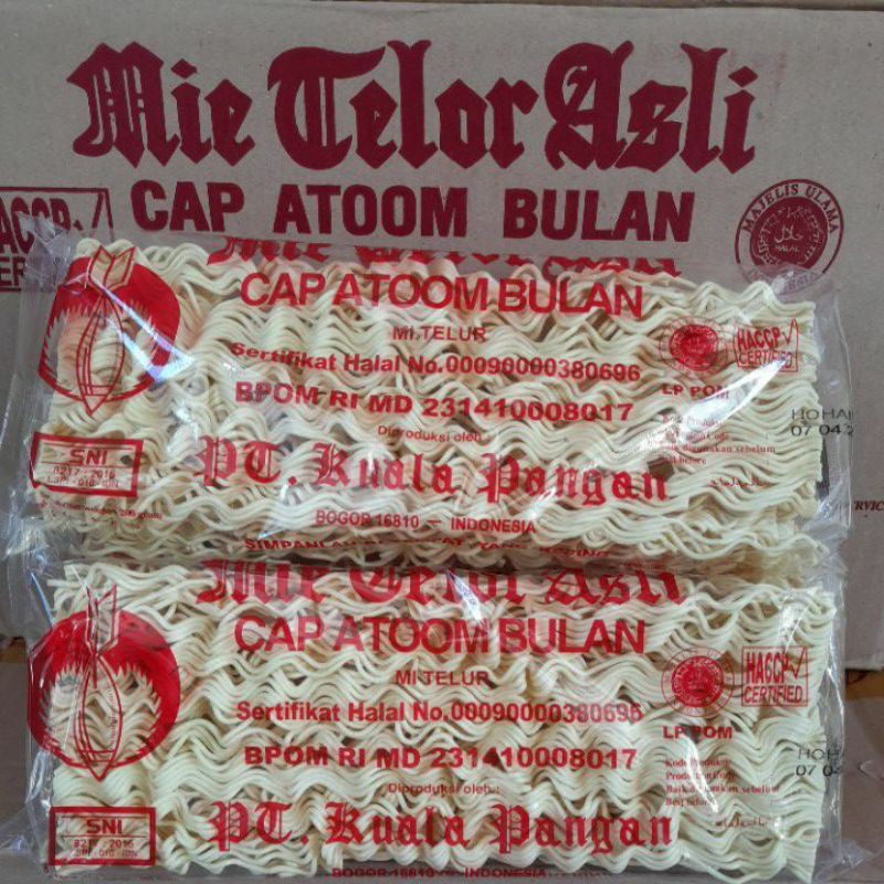 

Mie TeLor cap Atoom bulan