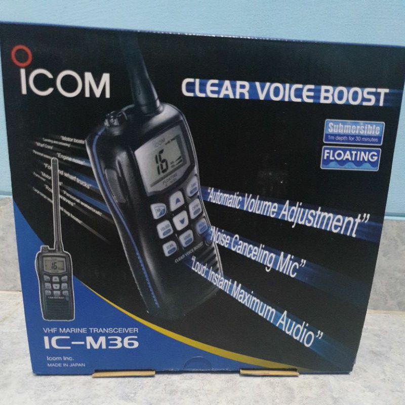 HT ICOM MARINE IC-M36 VHF Ori HANDIE TALKIE MARINE ICOM M36 NEW