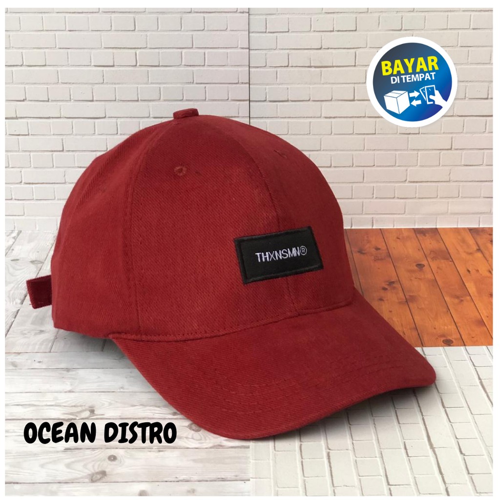 (COD) Topi Distro thanksinsomnia pria Rappel Original premium clip besi anti karat dan