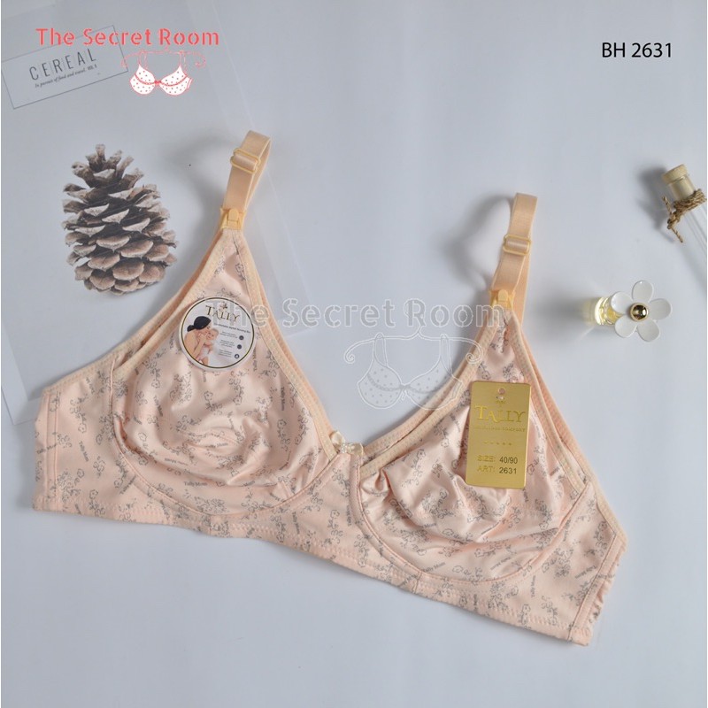 TALLY BRA BH MENYUSUI 2631 I CUP B BESAR I TANPA KAWAT I TANPA BUSA | SIZE 36-42