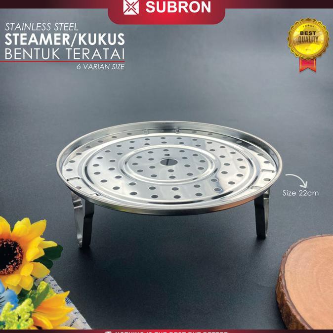 SUBRON Steamer Alas Kukus Teratai 22 cm Tatakan Stainless Steel