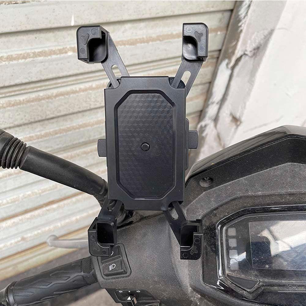 Lanfy Dudukan Ponsel Sepeda Shockproof Anti Jatuh Cakar Empat Dudukan Motor Skuter 360lihat Naik bracket Sepeda