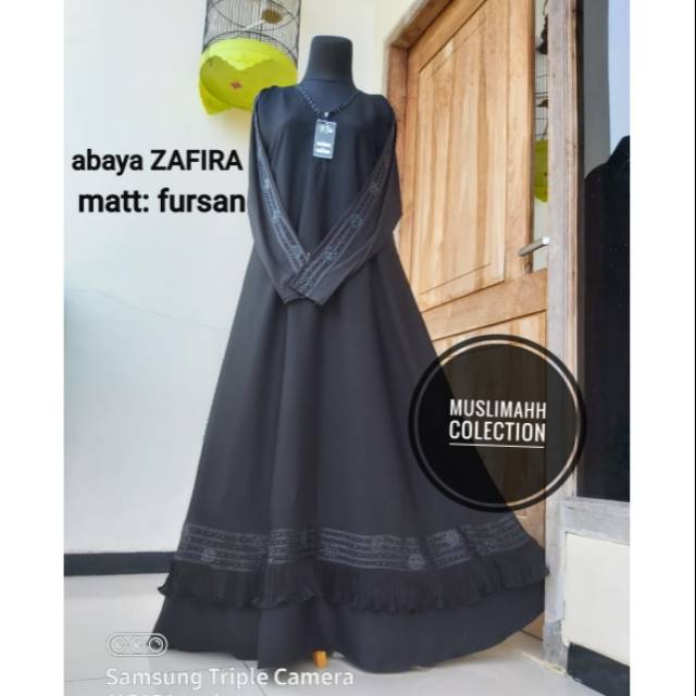 Abaya syar'i / Abaya fursan / Abaya Matt fursan / Abaya hitam murah/  Abaya exlusif / Abaya temboro