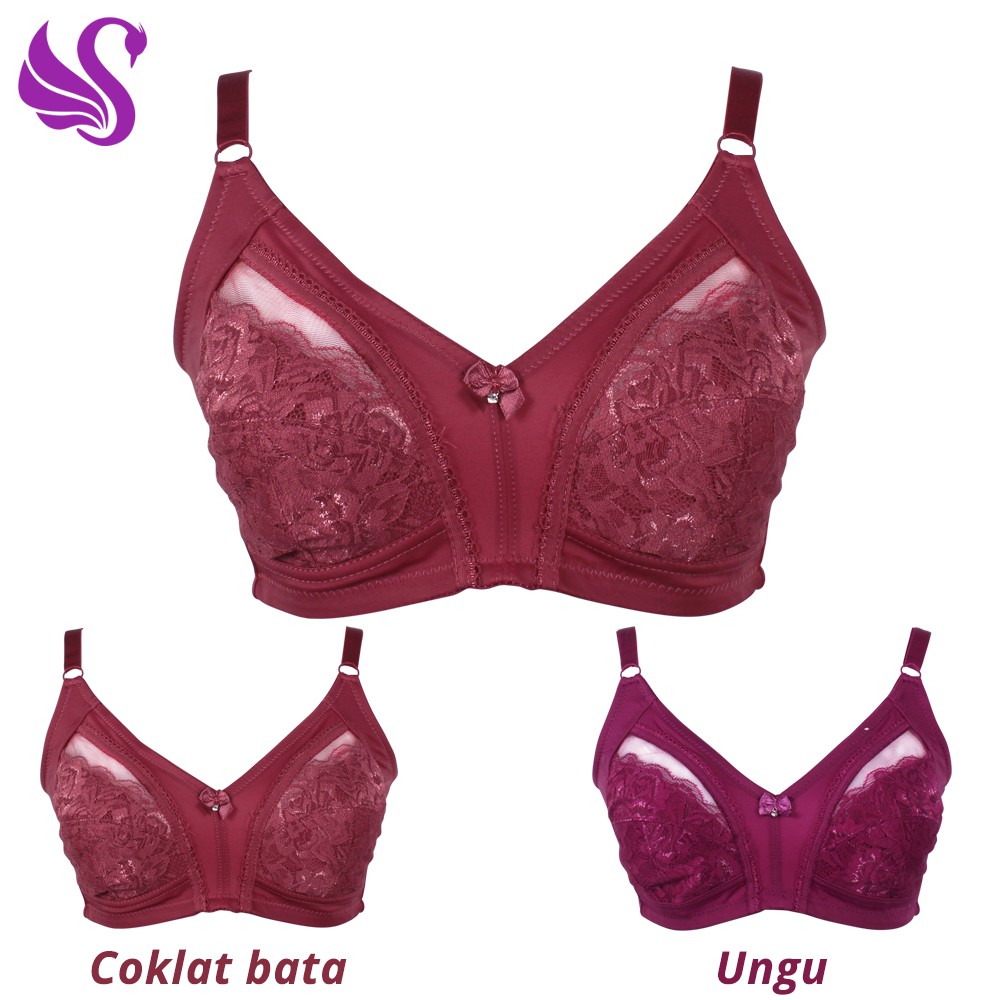 BH BRA MAMA RENDA BASIC BIG SIZE UKURAN BESAR TANPA KAWAT 