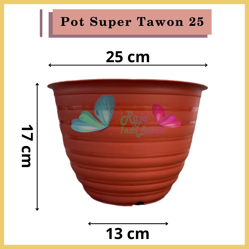 Pot Super Tawon 25 Putih Garden Of Love Pot Tawon Putih Tirus Pot Tawon Pirus 18 20 21 25 27 - Pot Tawon 25