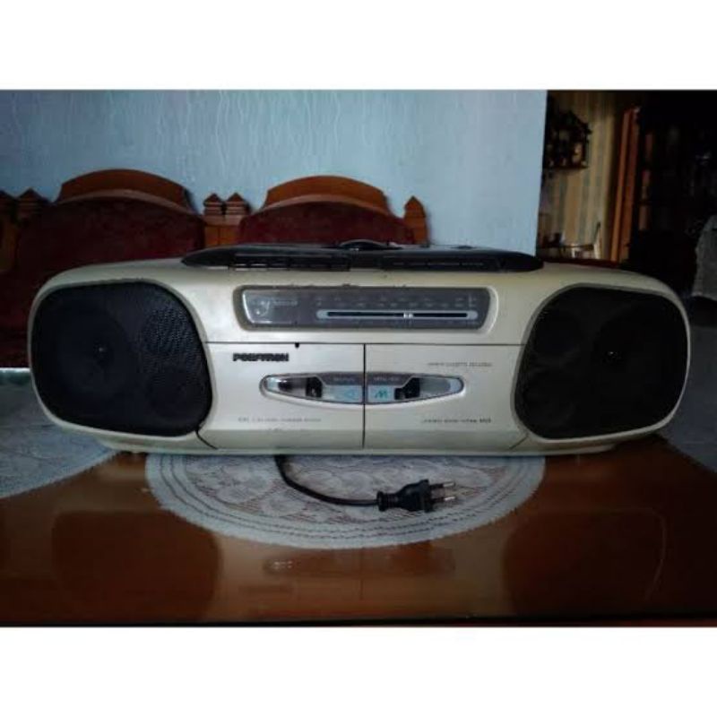 Polytron mega power pemutar kaset pita radio