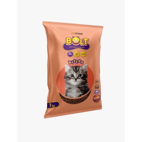 BOLT CAT KITTEN SINGLE PACK 1KG / makanan kucing