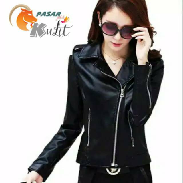 Jaket kulit Changcuters Wanita / Jaket Kulit Wanita Ramones
