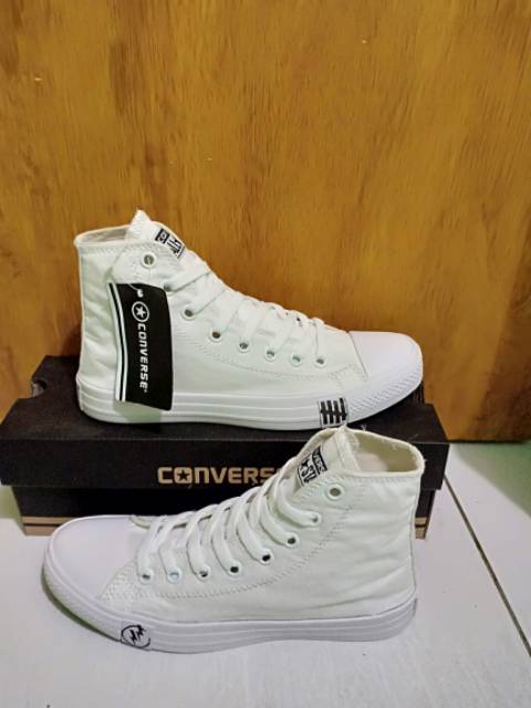 Sepatu converse allstar Putih ct2 flash/petir+box