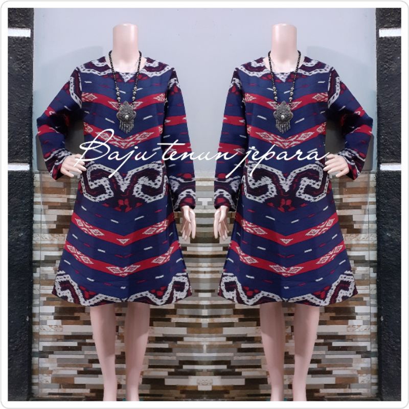 couple baju tenun fashion baju ethnic dress wanita kemeja tenun CP1