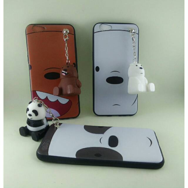 Case Bear + Boneka for Vivo V7+