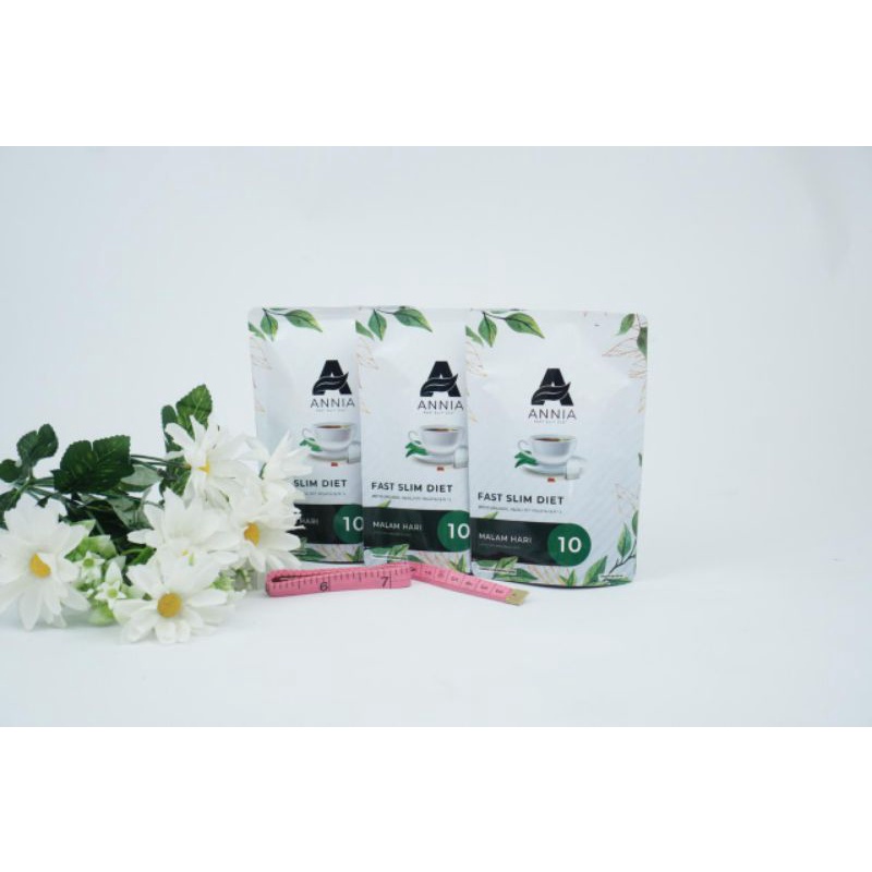 TEH PELUNTUR LEMAK ANNIA 10HARI/BPOM/TURUN1-6KG