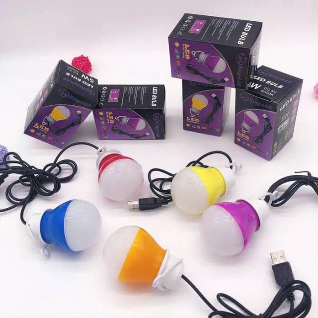 Usb Lampu bohlam 5W NON PACKING / TIDAK PACKING