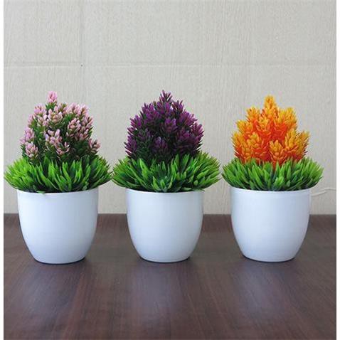 GM216 COD (4) POT BUNGA DEKORASI TANAMAN HIAS RUMAH PLASTIK FLOWER CANTIK IMPORT [1KG=13 PCS]