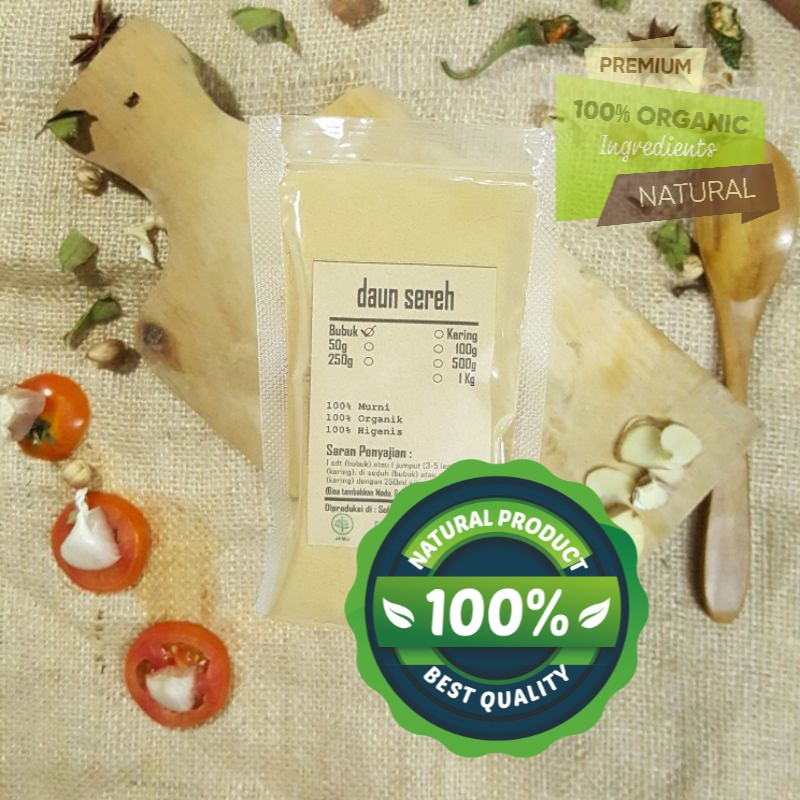 

SERAI BUBUK - SEREH 100 GRAM - Cymbopogon Citratus - MURNI - READY STOK