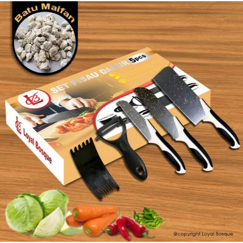 

Set Pisau Dapur isi 5 pcs