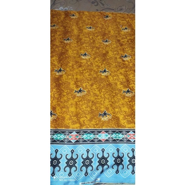 Bahan Batik Halus Kain Khas Kalimantan Timur Motif Dayak Ampiek Harga Per 2 Meter