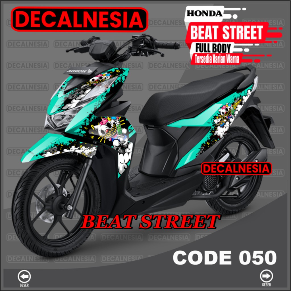 Decal Beat Street New 2021 2022 2023 Full Body Sticker Motor Racing Stiker Variasi Aksesoris C50