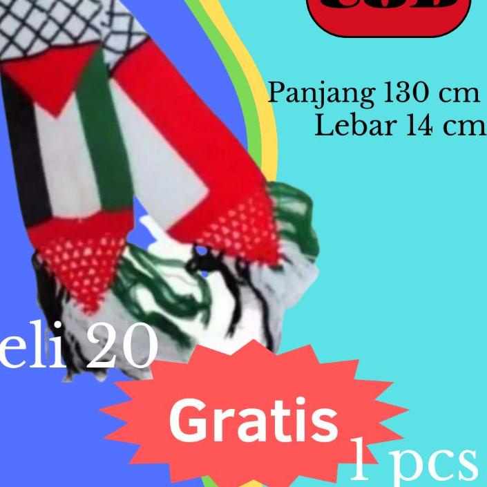 「Special sale」 SORBAN SELENDANG SYAL RAJUT SAL AKSESORIS INDONESIA PALESTINA PRIA WANITA