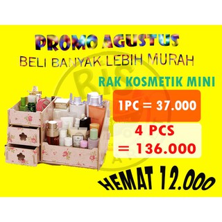 RAK KOSMETIK MINI BAHAN KAYU COSMETIC STORAGE MINI RAK KOSMETIK MINI BAHAN KAYU COSMETIC STORAGE MINI