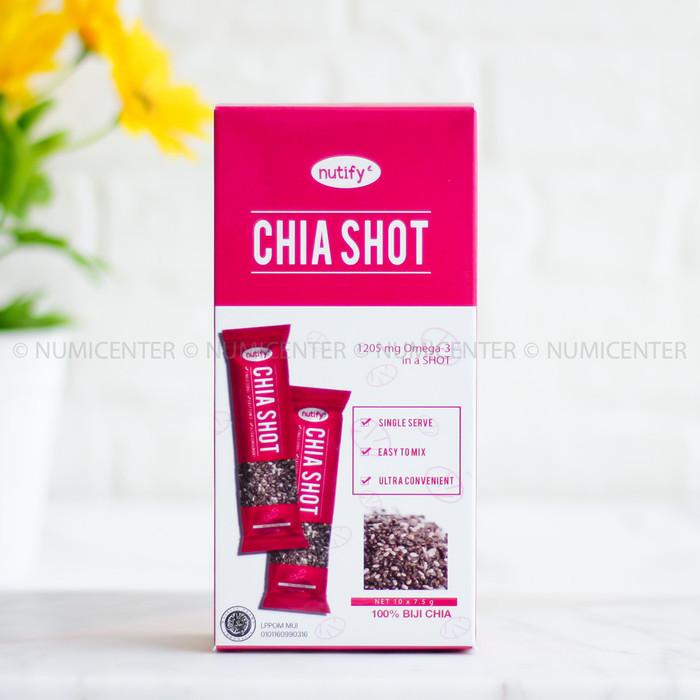 

BOX Natural Chia Shot Biji Chia Seeds 10x 7g Sachet NUTIFY CHIASHOT