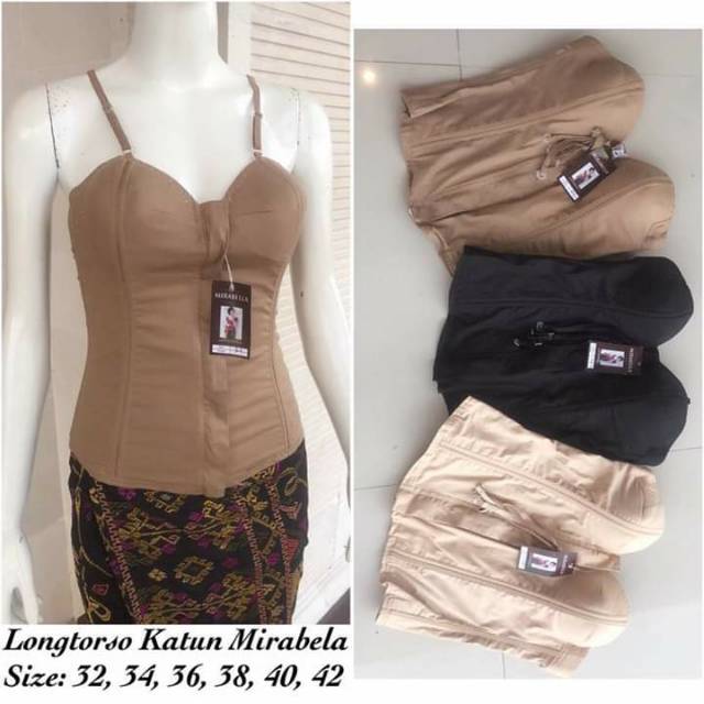 Longtorso Katun Bali dalaman kebaya (korset bahan adem)