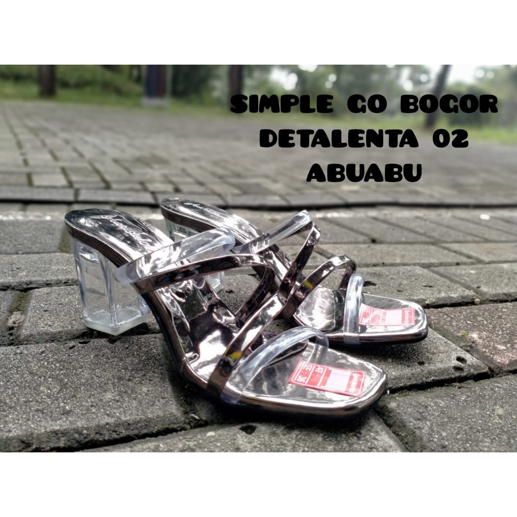 SANDAL WANITA - SENDAL HAK KACA DETALENTA 02 SIZE 36-40