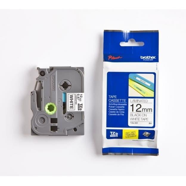 

Brother Label Tape Tze 231 12Mm Black On White