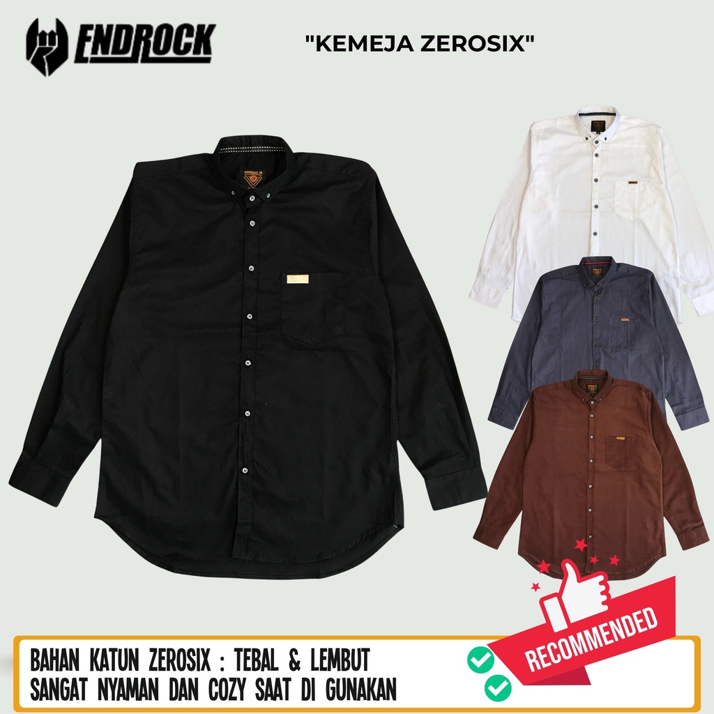 Original Kemeja pria lengan panjang Zerosix