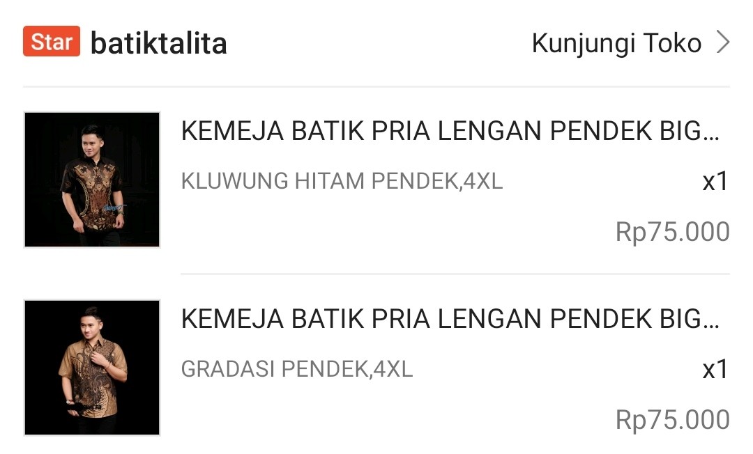 Kemeja Batik Pria Lengan Pendek Big Size Jumbo M.l.xl.xxl.3xl.4xl.5xl.6xl.7xl.8xl.9xl.10xl