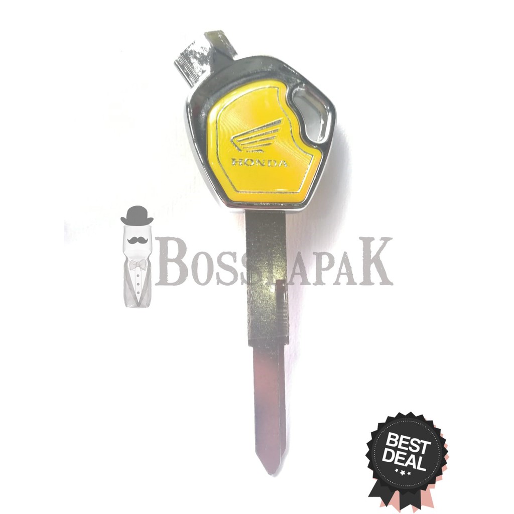 kunci duplikat keyblank motor honda revo beat variasi kuning