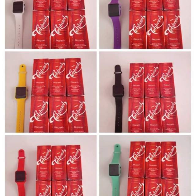 

Teh botol kotak isi 6 pcs gratis jam tangan Cantik