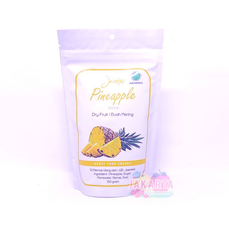 

(BUAH KERING) JASMINE DRY FRUIT PINEAPPLE 100G