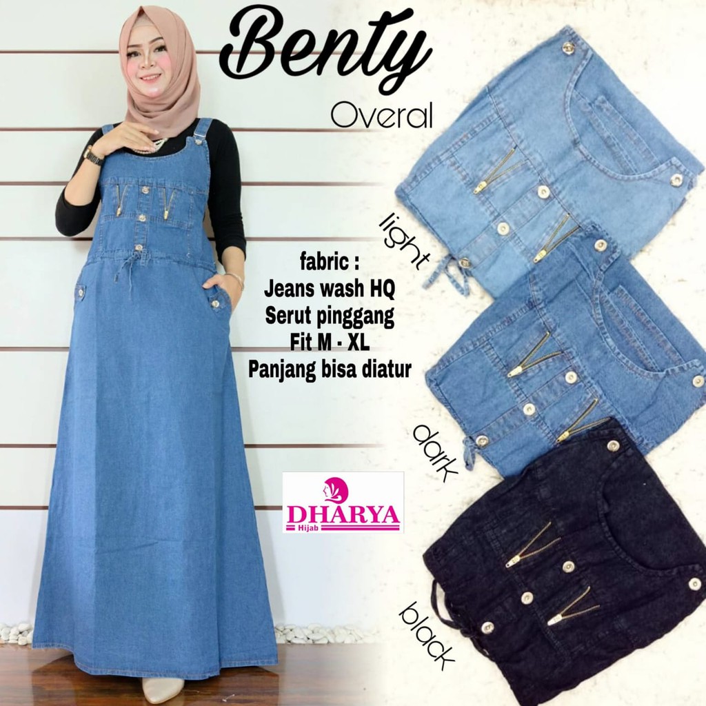 NEW! Benty isabella denima ZIPPER OVERALL JEANS BR