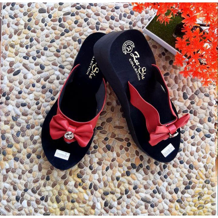 Sandal Spon Wedges ZS-01 Nabila Wanita Terbaru