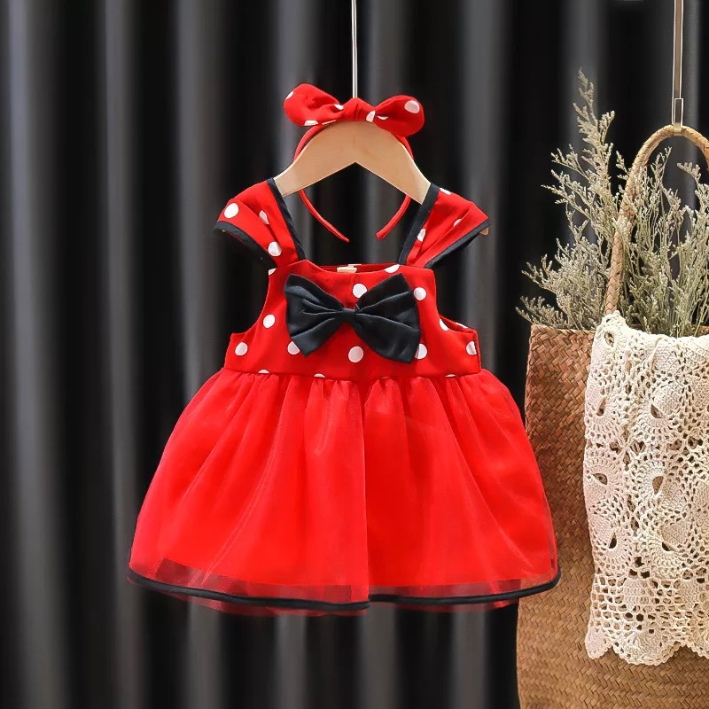 Dress Bayi Baju Anak Bayi Perempuan Gaun Pesta Anak Bayi Cewek Pakaian Bayi Perempuan Import-Minie