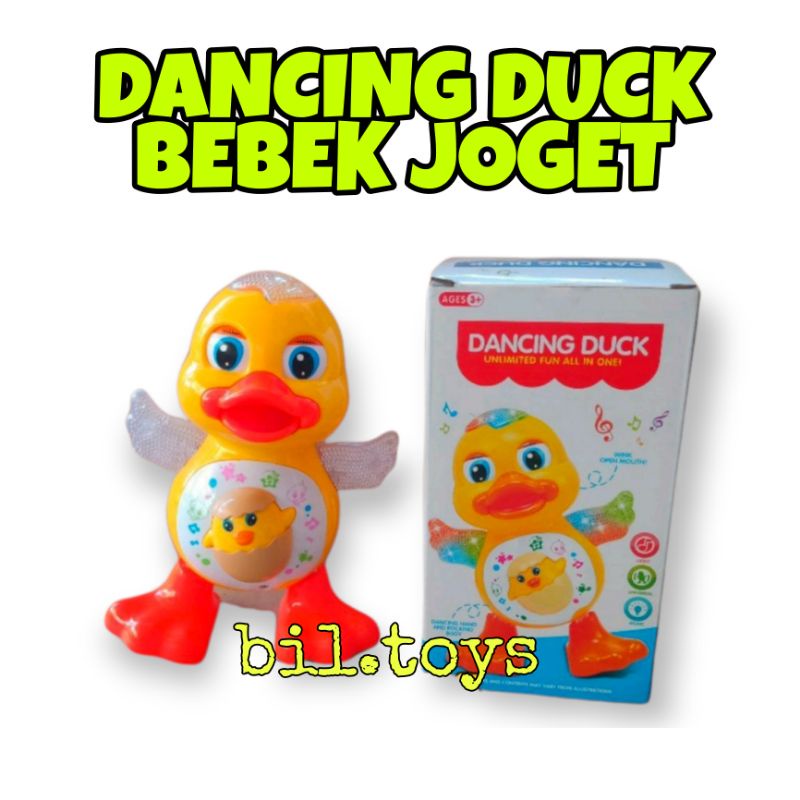 MAINAN ANAK LAKI LAKI PEREMPUAN DANCING DUCK MAINAN BEBEK JOGET MUSIK LAMPU KADO ULANG TAHUN