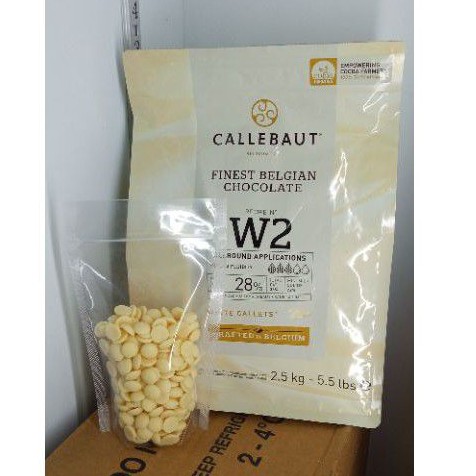 

Callebaut White Chocolate W2 Repack 250gr