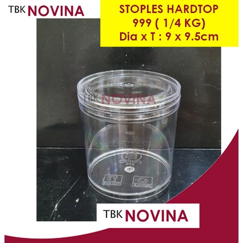 STOPLES KUE TOPLES DESSERT JAR BULAT HARDTOP 999