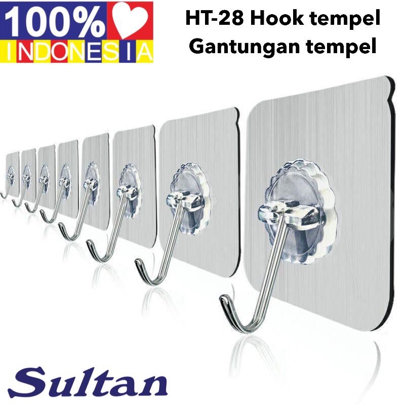 GANTUNGAN TEMPEL HOOK AJAIB GANTUNGAN DINDING KAIT MAGIC SERBAGUNA KAMAR MANDI DAPUR / HANGER Promo Sen