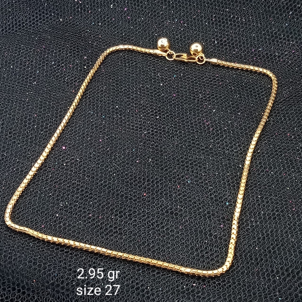 Gelang kaki emas 17K - 2.95 gr kadar 750 - 3721