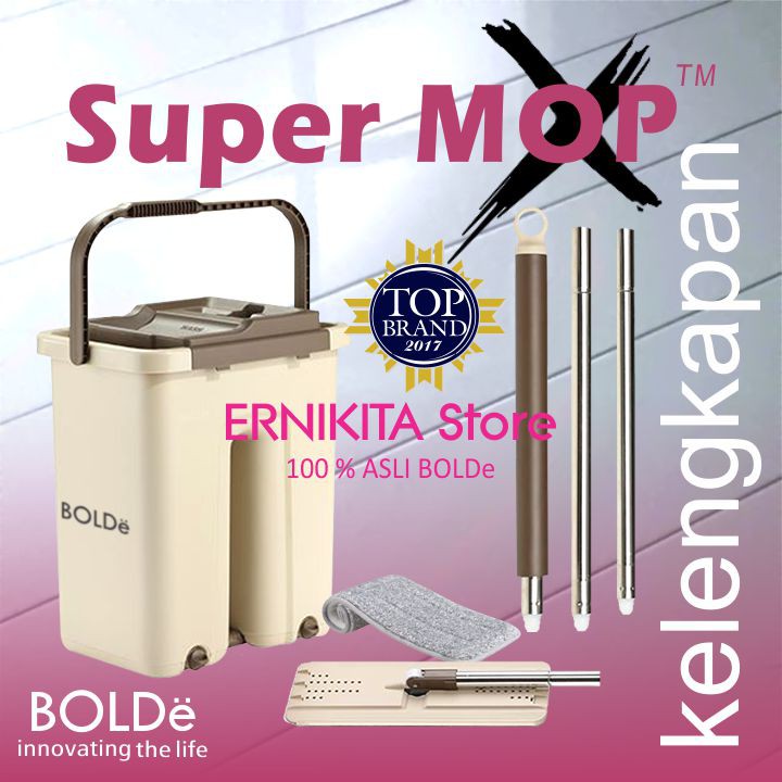 BOLDe SUPERMOP X - Alat Pel Flat Peras Bilas